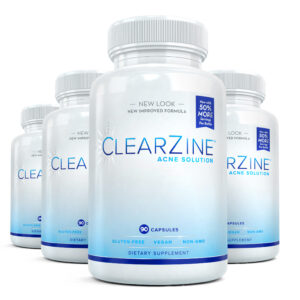 ClearZine Acne Solution - Four Bottles